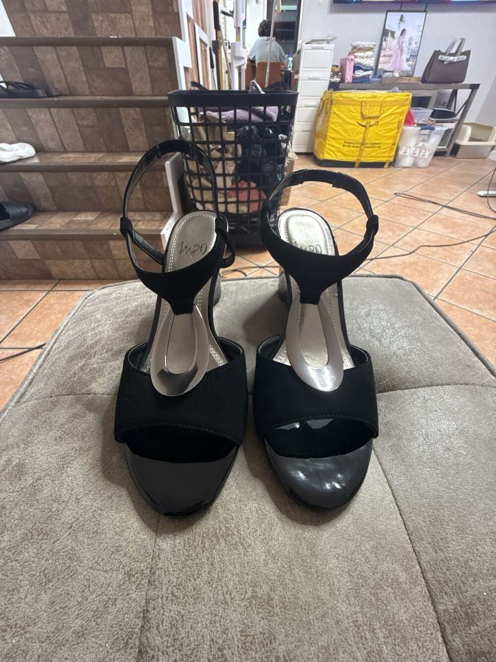 Impo Vesta Wedge Sandal with Silver Hardware Detail
